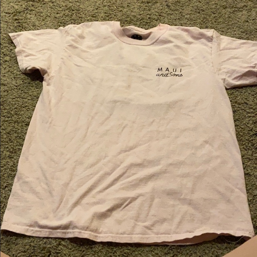 Pink Maui and sons shirt